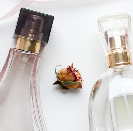 Empty perfume bottles