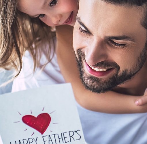 daughter hugging dad for fathers day