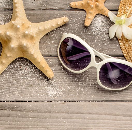 summertime sunglasses and hat
