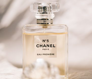 bottle of Chanel 5 perfume