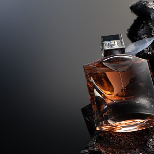 spicy fragrance sitting on a dark background